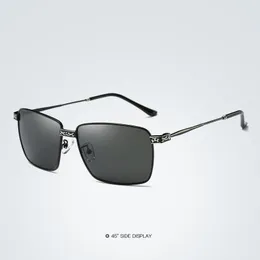 Sıcak Moda Erkekler Polarize Güneş Gözlüğü Klasik Lunettes Metal Çerçeve Balıkçılık Gözlük HD Gözlük Sürüş óculos de Sol E215