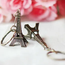 Eiffel Tower KeyChain Retro Bronze Mini Decoration Torre Paris Tour Eiffel Key Chain Key Holder Key Ring Women Bag Charm Pendant G239P