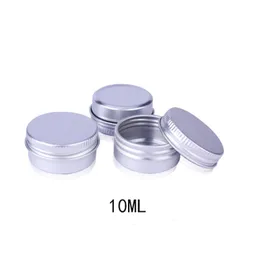 무료 배송 1000PCS / 나사 뚜껑, 10ml의 알루미늄 캔, 알루미늄 입술 연고 컨테이너 LX1032와 많은 10g 알루미늄 크림 항아리