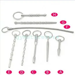 Stainless Steel Urethral Sound Catheter Penis Plug Stretching Dilator A-H OPTION A78