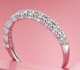 卸売-シルバーウェディング925スターリングシルバーリング女性用パープルレッド模擬ダイヤモンド婚約指輪スタージュエリー