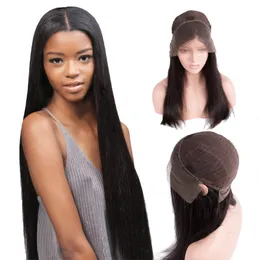 peruvian straight lace front human hair wigs for black women black mink raw virgin hair lacefront wigs 150 density 13x4 lace frontal wigs
