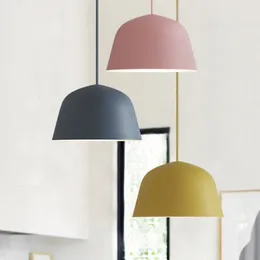 2020 NEW Simple Macaron color Pendant Lamp Lights Kitchen Island Dining Living Room Shop Decoration Pendant Lights Kitchen Light