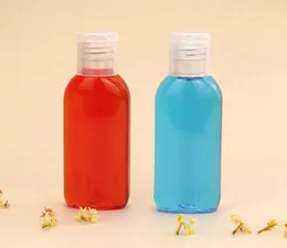50ml Pet Packing Bottles Hand Sanitizer Tom flaska med keps Resor Essential Oil Makeup Containers Refillerbar flaska CCA12088 1000PCS