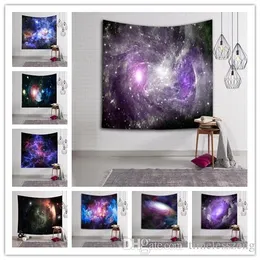 150 * 130cm Sky Galaxy Wall Hängande Tapestry Bedsspride Heminredning Strand Yoga Mat Sjal Badhandduk Picnic Blanket