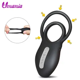 Anel de Vibração de Silicone Vibratório Ajustável Adulto Brinquedos Ferramentas Estimulador Clitrois Vibrador Clitóris para Casais Sexo C19010501