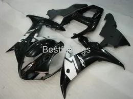 حار بيع حقن صب هدية عدة لياماها R1 2002 2003 fairings أسود أبيض YZF R1 02 03 BX14