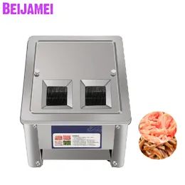Beijamei 150kg / h自動電気肉野菜切断スライス機械商業肉ブロックスライサーカッターPrice