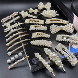 Multistyle Women Pearl Hair Clip White Pearl Barrettes Geschenk für Liebesgirlfriend Modeaccessoires Großhandel Epacket Versand