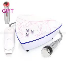 Pro 2 i 1 3 MHz Ultrasonic Facial Cleaner Skin Scrubber Facial Cleaner Massager Skönhetsmaskin Presentfoton LED Ultrasonic