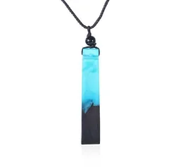 Fashion- Handmade creative resin wood necklace Long rope ebony retro pendant pendant necklace nice jewelry top sale drop shipping