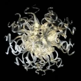 Modern LED Pendant Lampor Handgjorda Murano Pendants Light Custom Made Blown Glass Chandelier