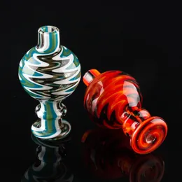 US Color 28mm OD Glass Bubble Carb Cap Do Płaskiego Top Quartz Banger Nails Szklane Bongs Water Bongs Rura Dab Rigs