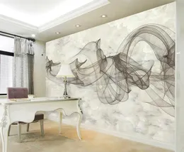 Custom Bakgrundsbilder Marmor Väggmålning 3D Bakgrund 3D-väggpapper för TV-bakgrund