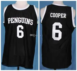 Bay Mark Cooper ile Hangin 6 Oakbridge Penguins Basketbol Forması Lisesi Retro Erkekler ED Özel Numarası Adı Forsa