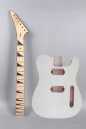 1 conjunto de guitarra Kit Maple 22 fret Reverse Head Guitarra Elétrica Fine atyle