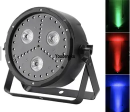 2 sztuk Nowy styl Produkt 36W RGBW Kombinacja LED Płaski Par Strobe Light 3X8W RGUVUV 4IN1 LED MINI BEAM PAR PAN