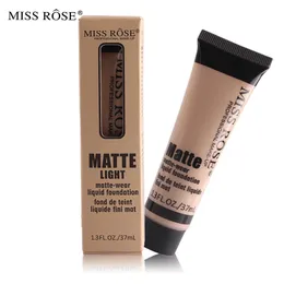 Fröken Rose Långvarig naturlig naken Matte Foundation Makeup Face Mineral Pigment Liquid Foundation concealer Full täckning