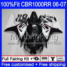 HONDA 공장 용 분사 바디 + 탱크 화이트 핫 CBR 1000 RR CBR 1000RR 06-07 276HM.16 CBR1000RR 06 07 CBR1000 RR 2006 2007 OEM 페어링 키트