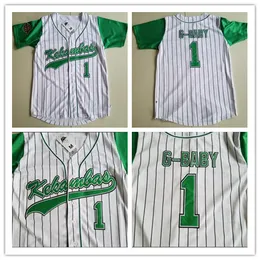 Jarius G-Baby E 1 Kekambas Baseball Jersey Ed Sidn-Green Hardball zawiera archa haft haftowe koszulki filmowe