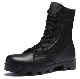 Men's Leather anti Plush breathable mountaineering shoes 2019 army fans high boots shock absorption training Sneakers yakuda Discount yakuda local online store