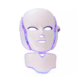 Led 7 Color Facial Mask Led Korean Photon Therapy Face Mask Machine Light Therapy Mask Neck Led Beauty