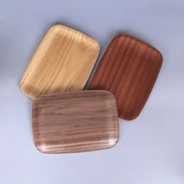 Smerigliatrice per erbe portatile in legno Bong Pipa per fumatori Salver Vassoio per piastre a mano Design innovativo Stoccaggio di rotolamento per macchine utensili