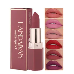 Dropshipping 2020 New Arrival Handaiyan 6 colors matte lipstick long-lasting create the perfect lip makeup in stock