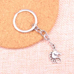 26*15mm hästhuvud nyckelring, ny modehandgjorda metallnyckelringarpartiets gåva Dropship smycken