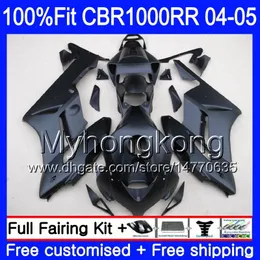 Injektionskropp + tank för Honda CBR 1000RR CBR1000 RR 04-05 275HM.18 CBR1000RR 04 05 CBR 1000 RR Matte Black Hot 2004 2005 OEM Fairings Kit