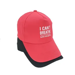 I can't breathe baseball hat 2 colors black lives matter outdoor sport cycling hiking cap ZZA2385