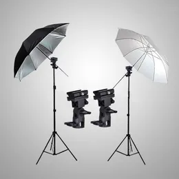 Freeshipping Camera photography Photo Studio Flash Speedlight Umbrella Lighting Light Stand Kit + 2 Bracket B + 2 tripod +2 Umbrella