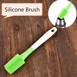 2018 Practical Long Handled Silicone Brush Cup MUG Cleaning Brush Baby Milk Bottle Washing Brush Home Kitchen BBQ Cleaning Tools SN2683