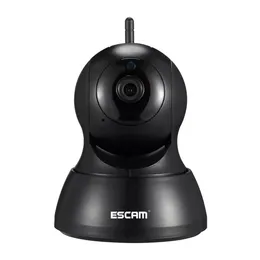 ESCAM QF007 720P 1MP واي فاي IP كاميرا للرؤية الليلية الخيمة عموم دعم كشف الحركة بطاقة TF 64G - أسود للولايات المتحدة