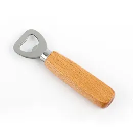 Wooden Handle Bottle Opener Portable Beer Openers Bar Kitchen Party Tools Beer Bottle Opener Wine Bottle Opener LX1985