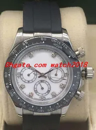Luxury Watch 3 Style Ceramic Bezel 40mm 116519 Gummiband Factory Diamond Rue Automatic Fashion Mäns Klockor
