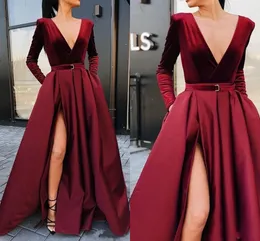 Новые дешевые арабские похороненные черные красные атласные вечерние платье