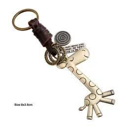 Giraffe Key Ring Cartoon Animal Crioffe Brelok List We Czarzaj się O tobie Torba Zawiesie Moda Biżuteria Drop Ship