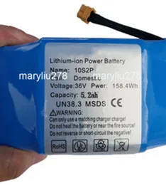 36V 5.2Ah Lithium ion Battery Pack with Chinese 18650 Battery And BMS for HA001 for electric hoverboard self balance scooter