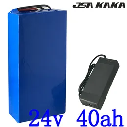 24V 250W 350W 500W 700W 1000W Lithiumbatterie 24V 40AH Elektrofahrradbatterie 24V 40AH Elektrorollerbatterie mit 5A-Ladegerät