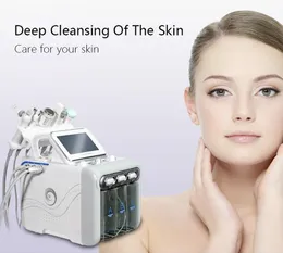 Professionell 6 i 1 H2O2 Hydro Aqua Peel Ultraljud Bio Lyft RF Facial Machine Beauty Machine Cooling Hammer