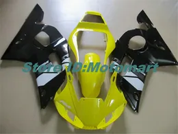 Motorrad-Verkleidungsset für Yamaha YZFR6 98 99 00 01 02 YZF R6 1998 2002 YZF600 gelb schwarz Verkleidungsset + Geschenke YG43