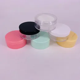 30g 30ml plast tomt pulverpuffväska 50ml Makeup Case Travel Kit Makeup Cosmetic Jars Containers med Sifter Puff och lock