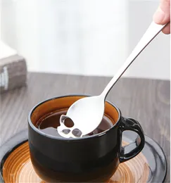 Socker skalle te sked suga rostfritt kaffe skedar efterrätt sked glass porslin sked kök tillbehör wcw561