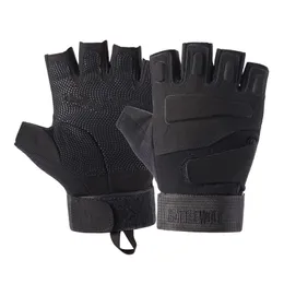 Nuovi guanti tattici alla moda nel 2019 Guanti da esterno per protezione da combattimento CS delle forze speciali con mezze dita da uomo per la caccia e l'alpinismo