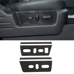 Carbon Fiber ABS Vordersitz Einstellung Dekorative Aufkleber Für Ford F150 Raptor 2009-2014 Auto Innen Zubehör