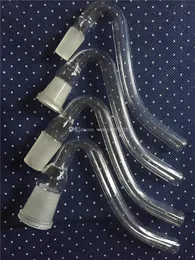 Adattatore J-Hook in vetro Jhook spesso - 14 mm 18,8 mm Adattatore stile J stile creativo ciotola tubo di vetro 14,4 mm 18 mm giunto femmina maschio