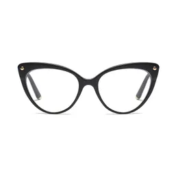 Partihandel - Kattögonglasögon Frame Kvinnor 2018 Varumärkesdesigner Optiska glasögon för kvinnlig högkvalitativ metallram OS039