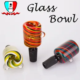 Accessori per fumatori con porta erbe in vetro per ciotola di vetro con giunto maschio da 14 mm e 19 mm per tubi dell'acqua per bong in vetro