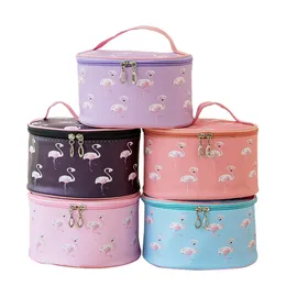 Borsa per cosmetici Flamingo moda donna Borsa per cosmetici portatile Flamingo Borsa da viaggio ad alta capacità Borse per trucco Flamingo Custodia per cosmetici Estuche Organizador